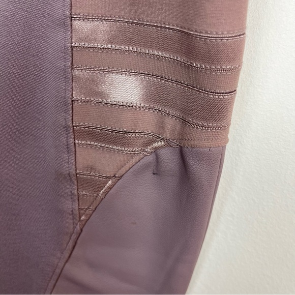 Alice and Olivia Nicky Blouson Leather Panel Dress - Picture 7 of 11